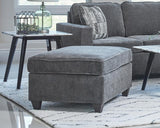 Mccord Upholstered Ottoman Dark Gray