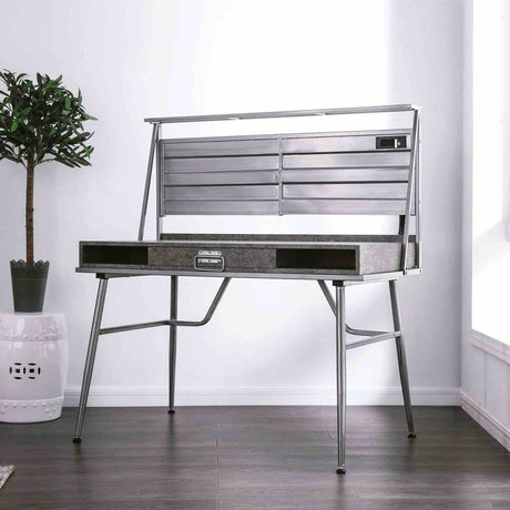 Mccredmond Silver Desk by Furniture of America at Eve Furniture
