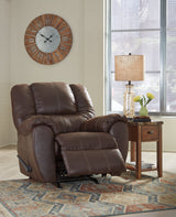 McGann Walnut Recliner by Ashley at Eve Furniture