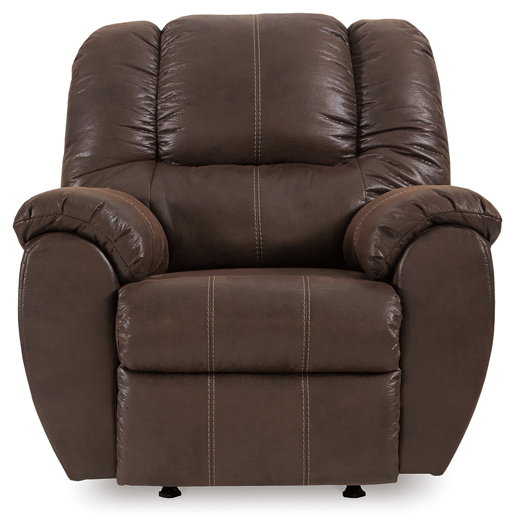 McGann Walnut Recliner by Ashley at Eve Furniture