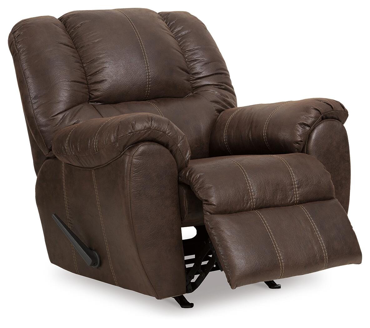 McGann Walnut Recliner by Ashley at Eve Furniture