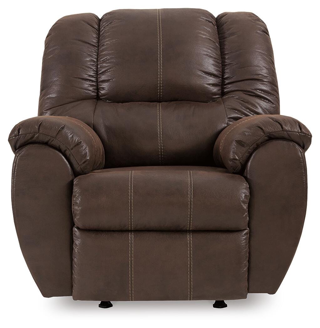 McGann Walnut Recliner by Ashley at Eve Furniture