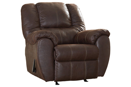 McGann Walnut Recliner by Ashley at Eve Furniture