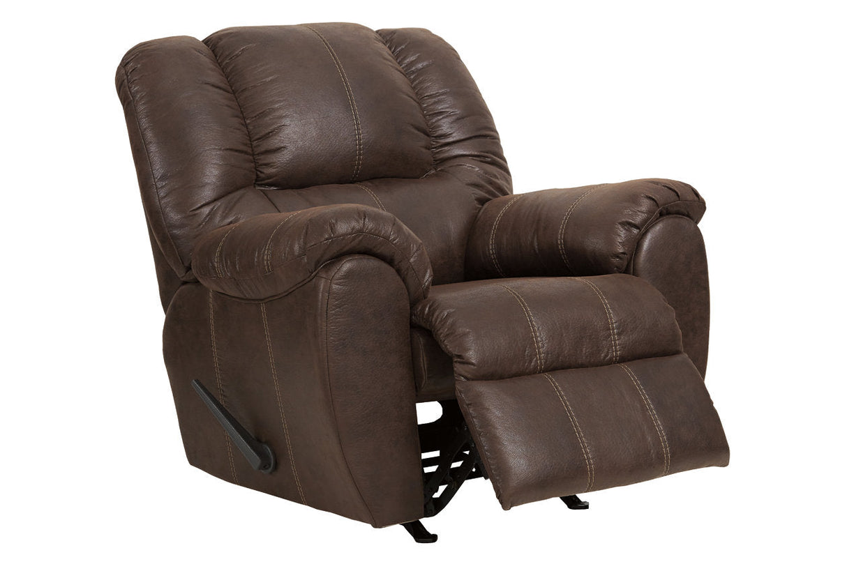 McGann Walnut Recliner by Ashley at Eve Furniture