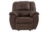 McGann Walnut Recliner by Ashley at Eve Furniture