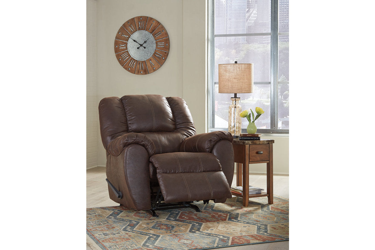 McGann Walnut Recliner by Ashley at Eve Furniture