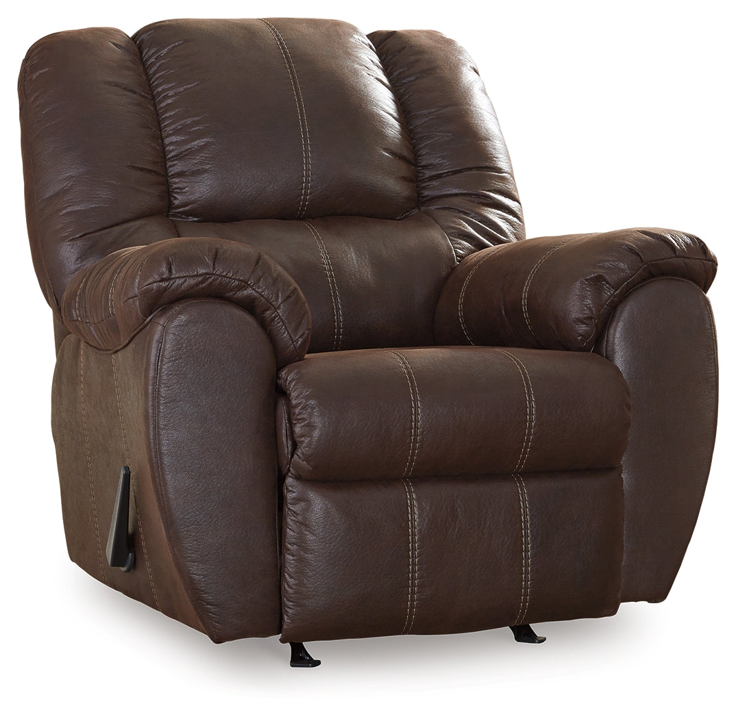 McGann Walnut Recliner by Ashley at Eve Furniture