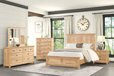 McHenry Natural Oak King Bed by Furniture of America at Eve Furniture