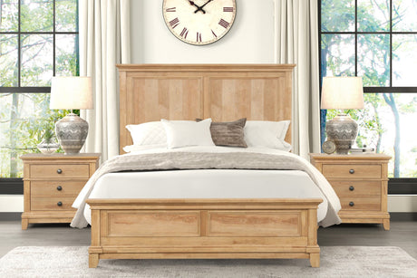 McHenry Natural Oak Queen Bed by Furniture of America at Eve Furniture