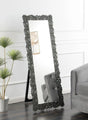 McKay Silver/Smoky Gray Textural Frame Cheval Floor Mirror by Coaster at Eve Furniture