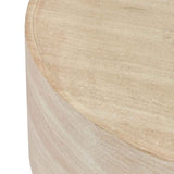 Mckenna Natural Outdoor Round Coffee Table by Classic Home at Eve Furniture