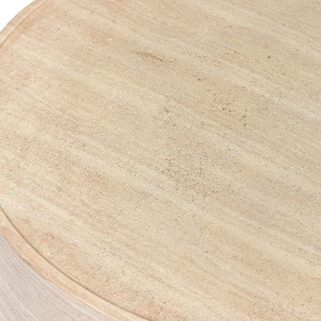 Mckenna Natural Outdoor Round Coffee Table by Classic Home at Eve Furniture
