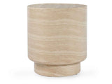 Mckenna Natural Outdoor Round End Table by Classic Home at Eve Furniture