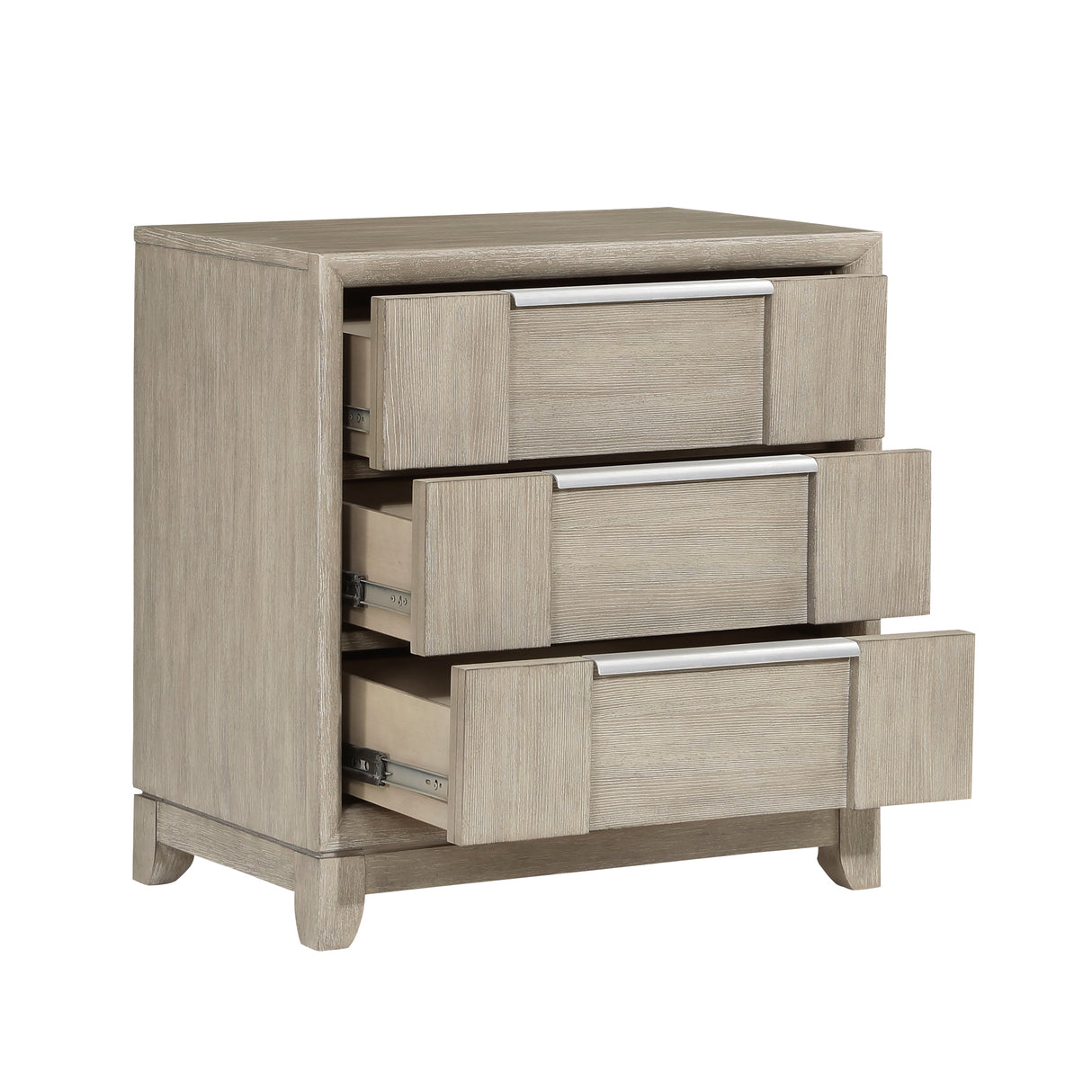 McKewen Light Gray Upholstered Storage Platform Bedroom Set by Homelegance at Eve Furniture