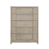 McKewen Light Gray Upholstered Storage Platform Bedroom Set by Homelegance at Eve Furniture
