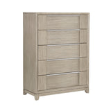 McKewen Light Gray Upholstered Storage Platform Bedroom Set by Homelegance at Eve Furniture