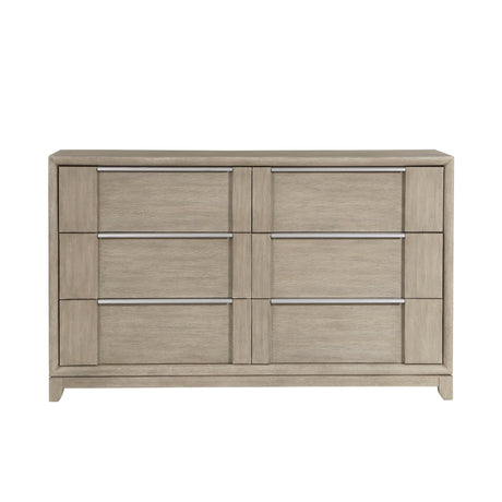 McKewen Light Gray Upholstered Storage Platform Bedroom Set by Homelegance at Eve Furniture