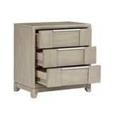 McKewen Light Gray Upholstered Storage Platform Bedroom Set by Homelegance at Eve Furniture