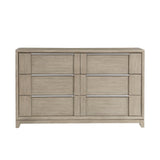McKewen Light Gray Upholstered Storage Platform Bedroom Set by Homelegance at Eve Furniture