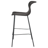 McKinley Brown/Sandy Black Upholstered Bar Stools with Footrest, Set of 2 by Coaster at Eve Furniture
