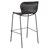 McKinley Brown/Sandy Black Upholstered Bar Stools with Footrest, Set of 2 by Coaster at Eve Furniture