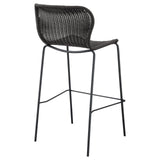 McKinley Brown/Sandy Black Upholstered Bar Stools with Footrest, Set of 2 by Coaster at Eve Furniture