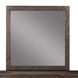 McKinney Solid Wood Beveled Glass Mirror in Espresso Pine by Modus Furniture at Eve Furniture