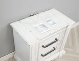 McKinney Vintage White 2-drawer Nightstand with Dual USB by Coaster at Eve Furniture