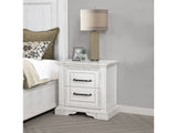 McKinney Vintage White 2-drawer Nightstand with Dual USB by Coaster at Eve Furniture