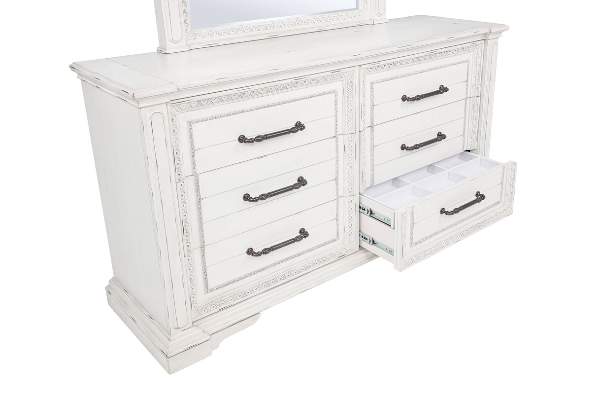 McKinney Vintage White 4-piece Queen Bedroom Set by Coaster at Eve Furniture