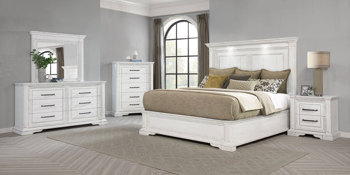 McKinney Vintage White 5-drawer Bedroom Chest of Drawers by Coaster at Eve Furniture