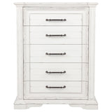 McKinney Vintage White 5-drawer Bedroom Chest of Drawers by Coaster at Eve Furniture