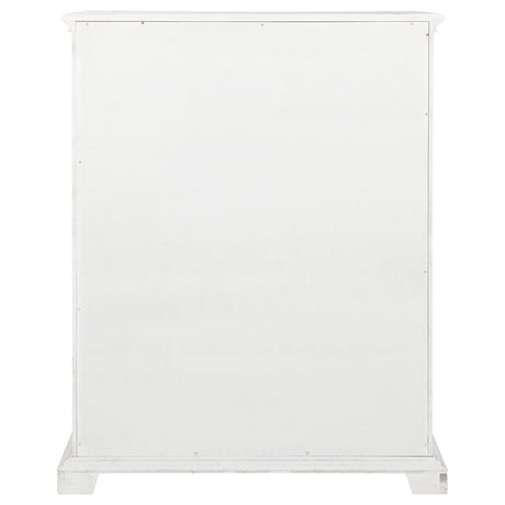 McKinney Vintage White 5-drawer Bedroom Chest of Drawers by Coaster at Eve Furniture