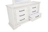 McKinney Vintage White 6-drawer Bedroom Dresser Cabinet by Coaster at Eve Furniture