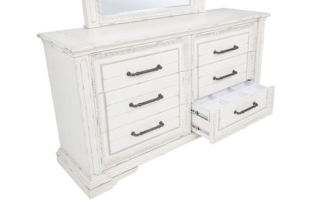 McKinney Vintage White 6-drawer Bedroom Dresser Cabinet by Coaster at Eve Furniture