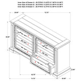 McKinney Vintage White 6-drawer Bedroom Dresser Cabinet by Coaster at Eve Furniture