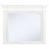 McKinney Vintage White Dresser Mirror by Coaster at Eve Furniture