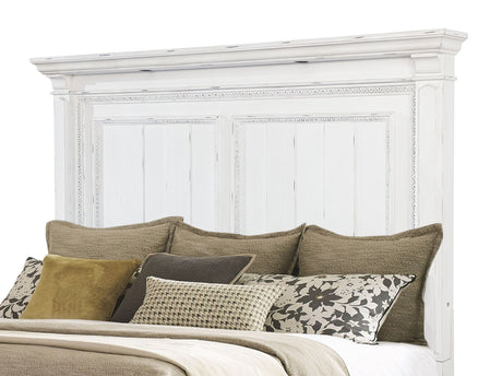 McKinney Vintage White Queen LED Light Panel Bed by Coaster at Eve Furniture