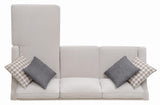 Mcloughlin Platinum Upholstered Sloped Arm Sectional Sofa by Coaster at Eve Furniture