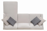 Mcloughlin Platinum Upholstered Sloped Arm Sectional Sofa by Coaster at Eve Furniture