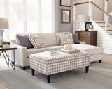 Mcloughlin Platinum Upholstered Sloped Arm Sectional Sofa by Coaster at Eve Furniture