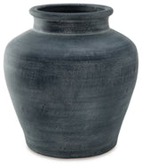 Meadie Distressed Blue Vase by ASHLEY FURNITURE at Eve Furniture