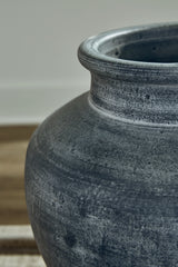 Meadie Distressed Blue Vase by ASHLEY FURNITURE at Eve Furniture