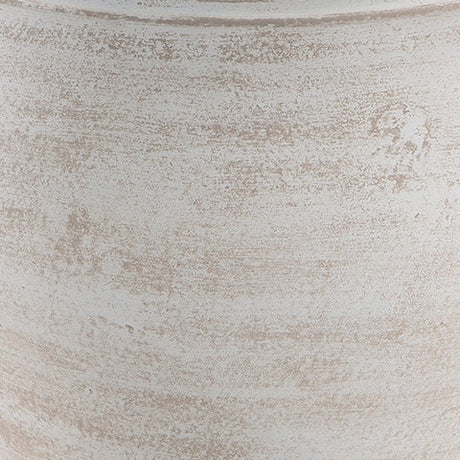 Meadie Distressed White Vase by Ashley at Eve Furniture