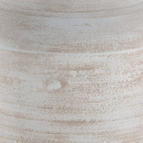 Meadie Distressed White Vase by Ashley at Eve Furniture