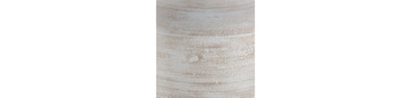 Meadie Distressed White Vase by Ashley at Eve Furniture