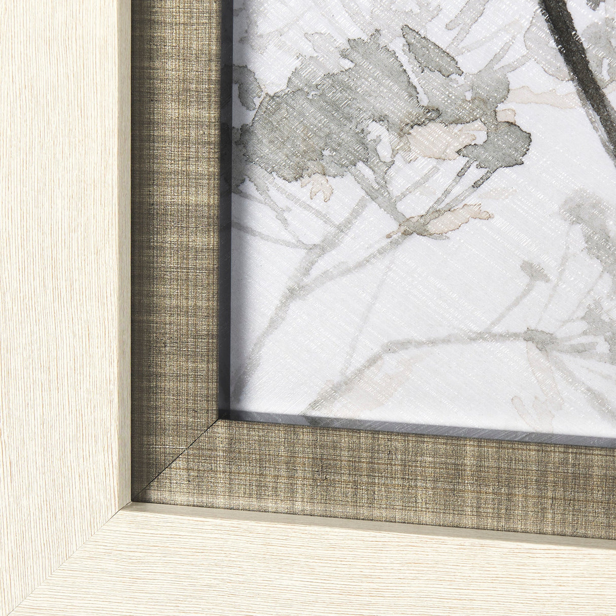Meadow by Mercana Studio a Hand Embellished Textured Framed Art Print Matted under Glass by Mercana at Eve Furniture