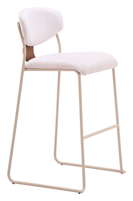 Meadow Cloud White Barstool (Set of 4) by Zuomod at Eve Furniture