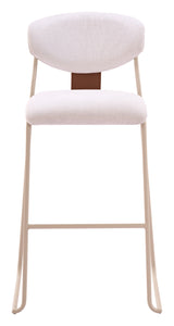 Meadow Cloud White Barstool (Set of 4) by Zuomod at Eve Furniture