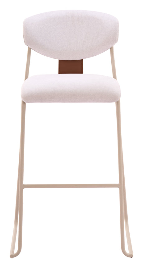 Meadow Cloud White Barstool (Set of 4) by Zuomod at Eve Furniture